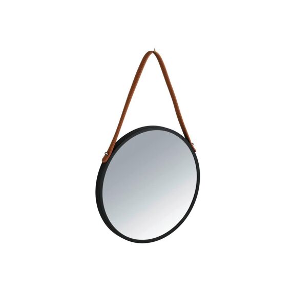 Wenko Wandspiegel Borrone Dia 30Cm Zwart