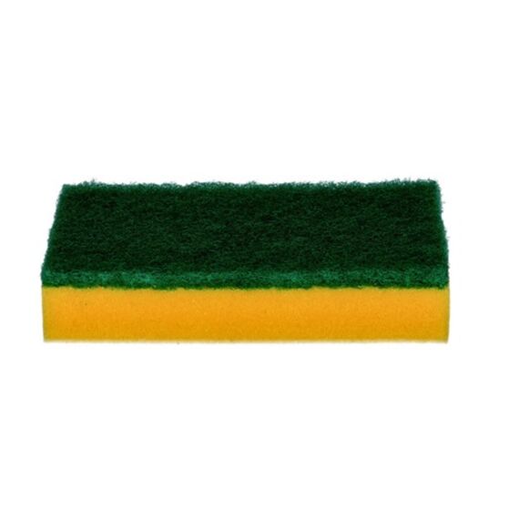 Synthetische Schuurspons Geel - Handvorm - Schuur Groen 9X6.5X4.5Cm 10St