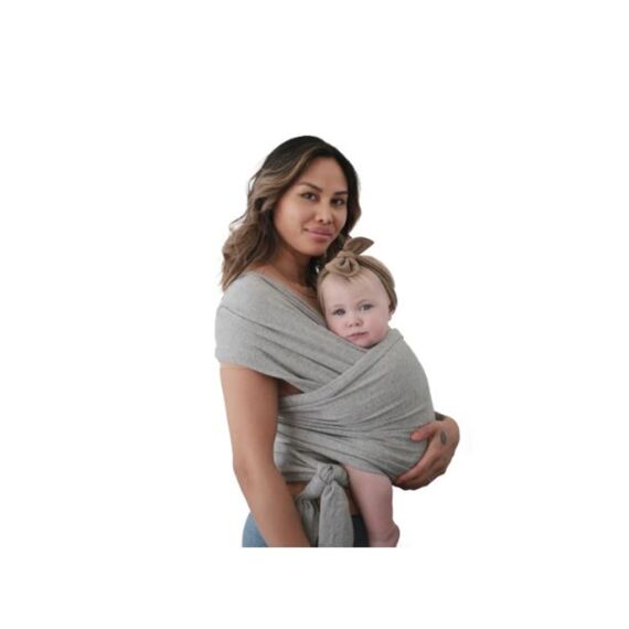 Mushie  Baby Carrier Wrap  Gray Melange