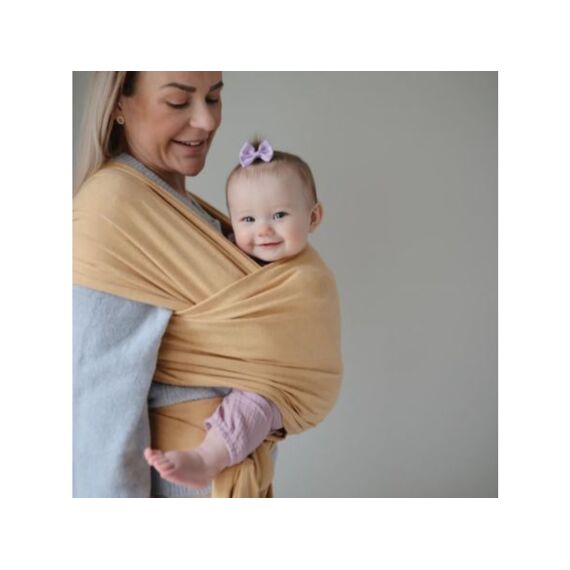 Mushie  Baby Carrier Wrap  Mustard Melange