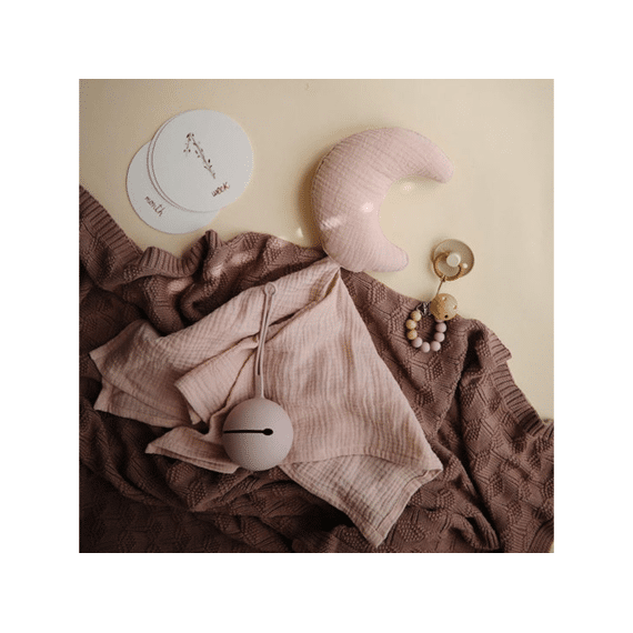 Mushie Bibs Silicone Fopspeendoosje Soft Lilac