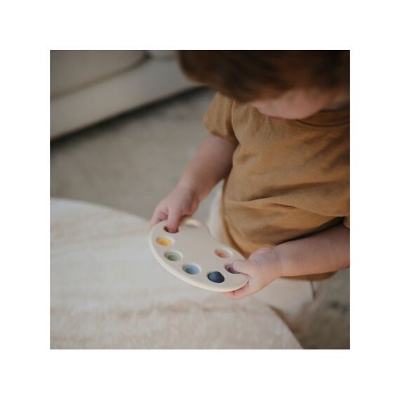 Mushie  Duwspeeltje Paint Palette  Multi