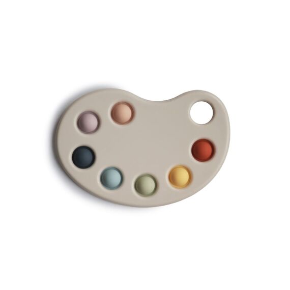 Mushie  Duwspeeltje Paint Palette  Multi