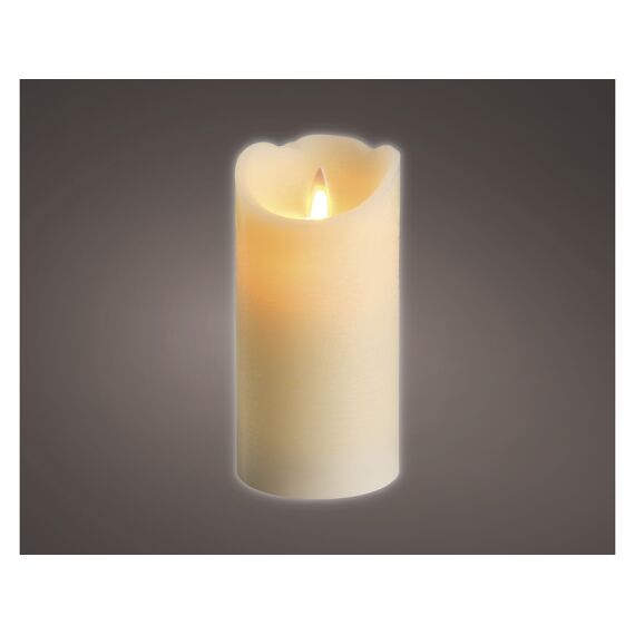 Kaemingk Led Waving Kaars Wax Bo Binnen Dia7.50-H15.00Cm-1 Licht Creme/Warm Wit