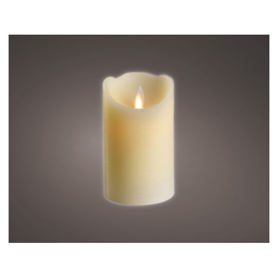 Kaemingk Led Waving Kaars Wax Bo Binnen Dia7.50-H12.50Cm-1 Licht Creme/Warm Wit