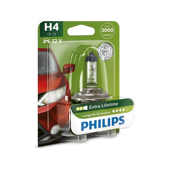 H4 12V 55W Longlife Ecovision Blister 1Pc