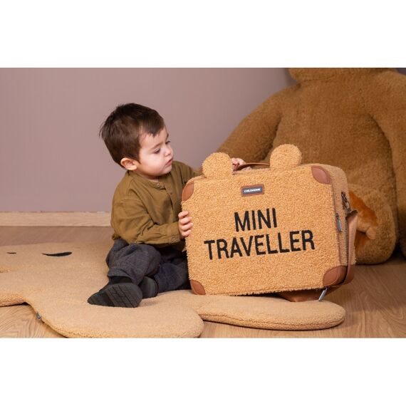 Childhome Mini Traveller Kids Valiesje Teddy Brown