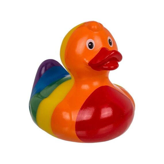 Badeend Rainbow Piepend 10Cm