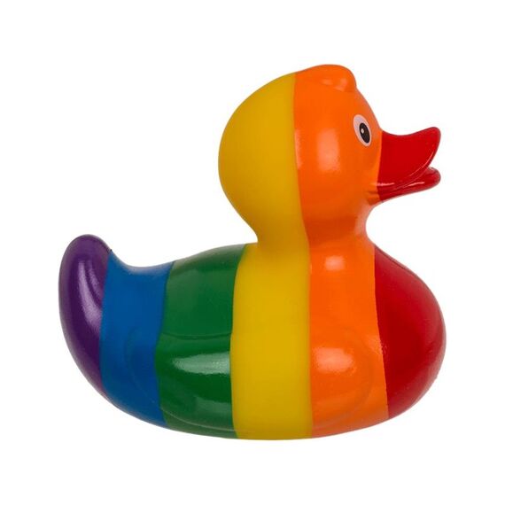 Badeend Rainbow Piepend 10Cm