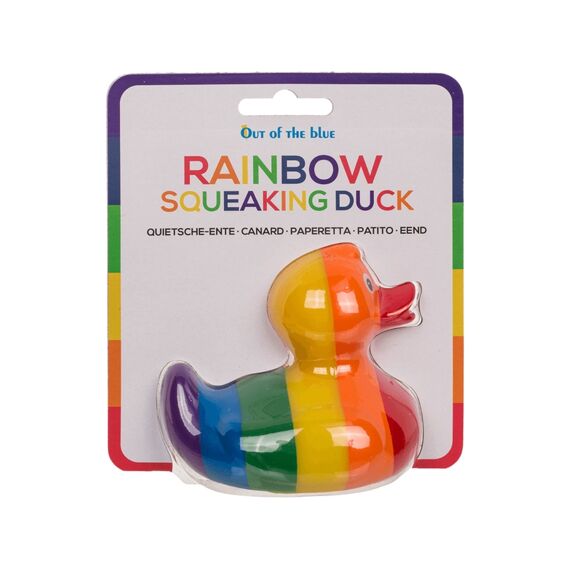 Badeend Rainbow Piepend 10Cm