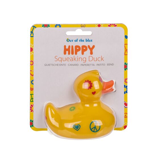 Badeend Hippie Piepend 10Cm