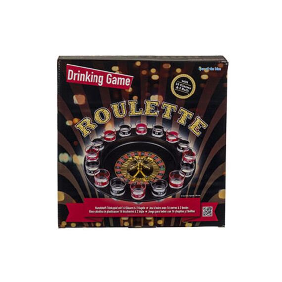 Roulette Met 16 Glaasjes En 2 Balletjes 30Cm Diam - Drinkspel