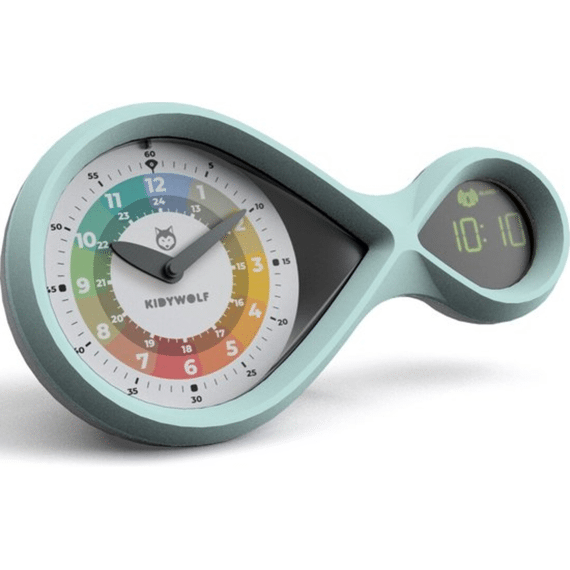 Kidywolf Wekker Met Fosforescerende Wijzerplaat En Digitaal Display Green