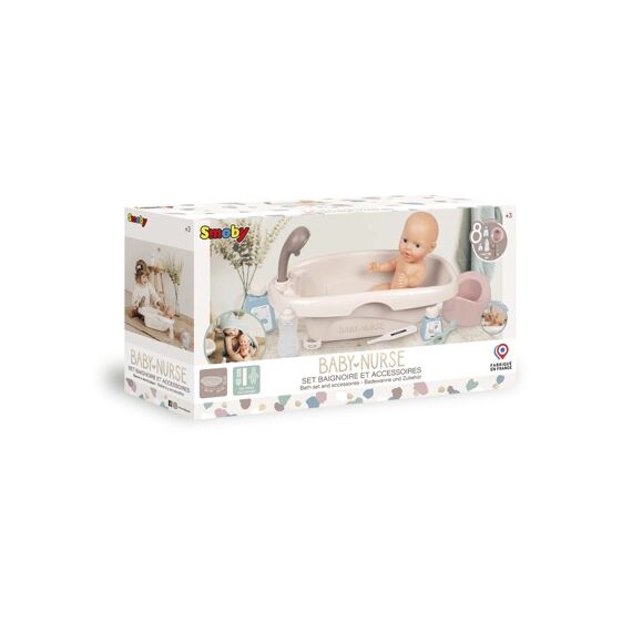 Smoby 220366 Baby Nurse Bad Met 8 Accessoires