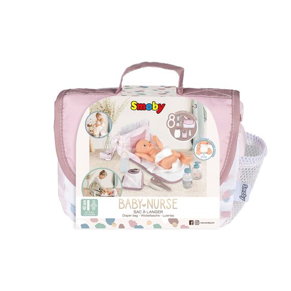 Smoby 220369 Baby Nurse Verzorgingstas Met 8 Accessoires