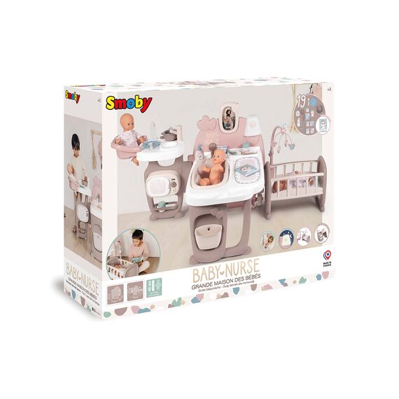 Smoby 220376 Baby Nurse Groot Verzorgingsspeelset Met 23 Accessoires