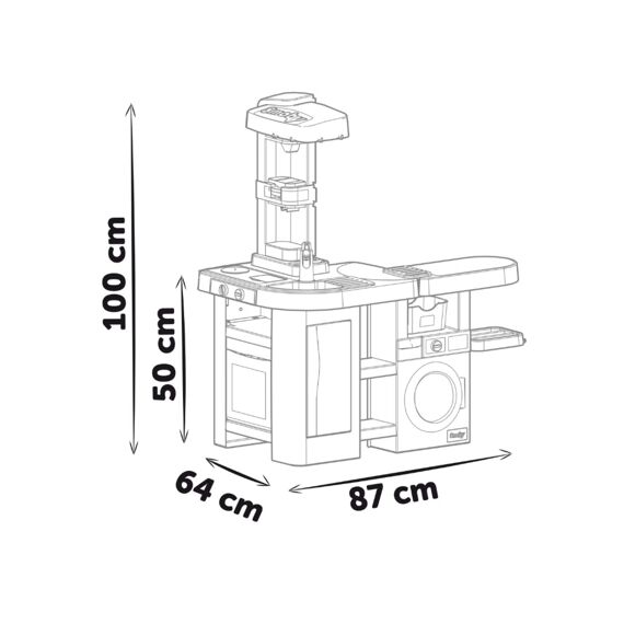 Smoby 311050 Cleaning Keuken Met 36 Accessoires 87X64Xh100Cm