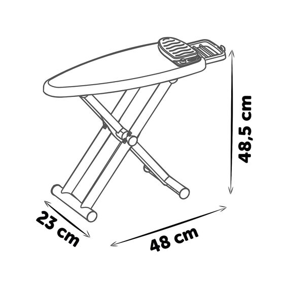 Smoby 330121 Strijkplank Met Stoomstrijkijzer En 7 Accessoires