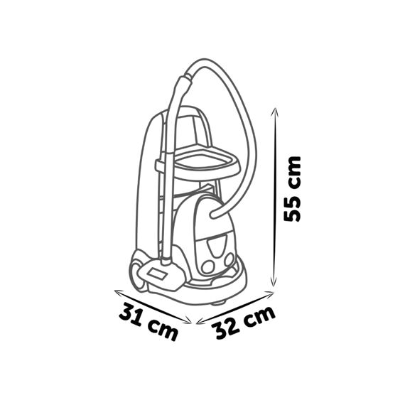 Smoby 330316 Schoonmaaktrolley Met Stofzuiger En 8 Accessoires