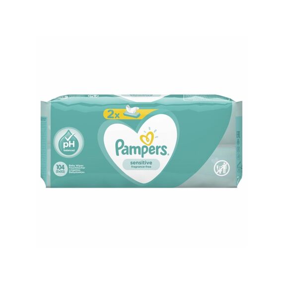 Pampers Babydoekjes Sensitive 2X52St