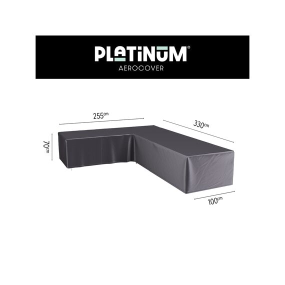 Platinum Aerocover Lounge Set Hoes L-Vorm 330X255X100Xh70Cm Links