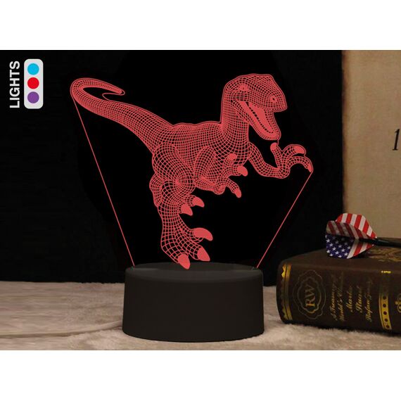 3D Led Lamp Dino