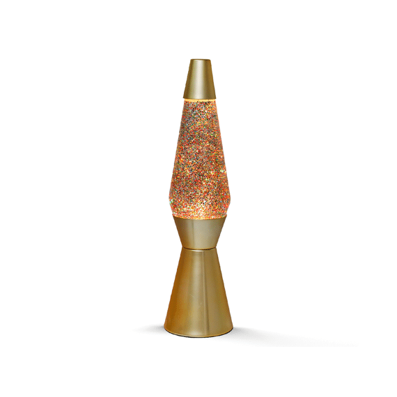 Lava Lamp Met Goude Glitter Liquid