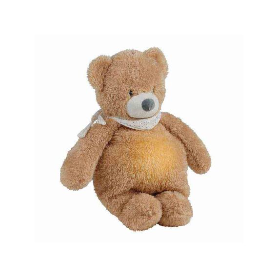 Nattou Sleepy Beer Knuffel/Nachtlampje Lichtbruin