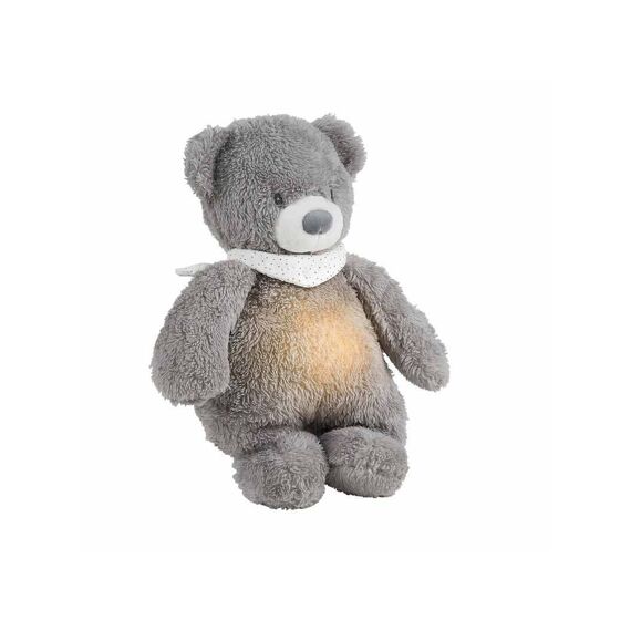 Nattou Sleepy Beer Knuffel/Nachtlampje Grijs