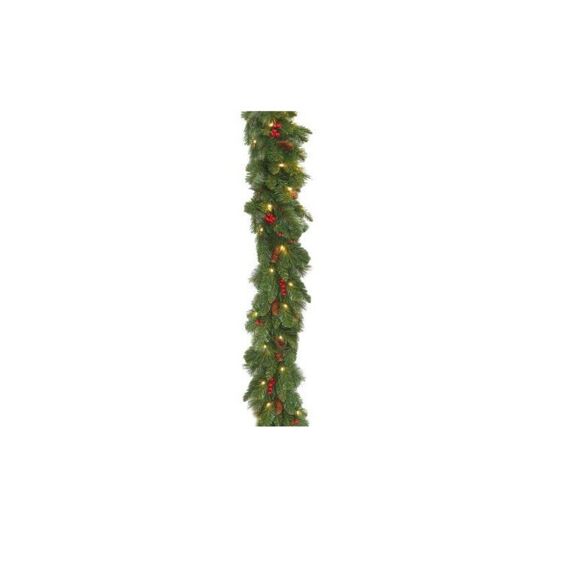 Everyday Pine Cone & Berry Garland 274Cm 50Led