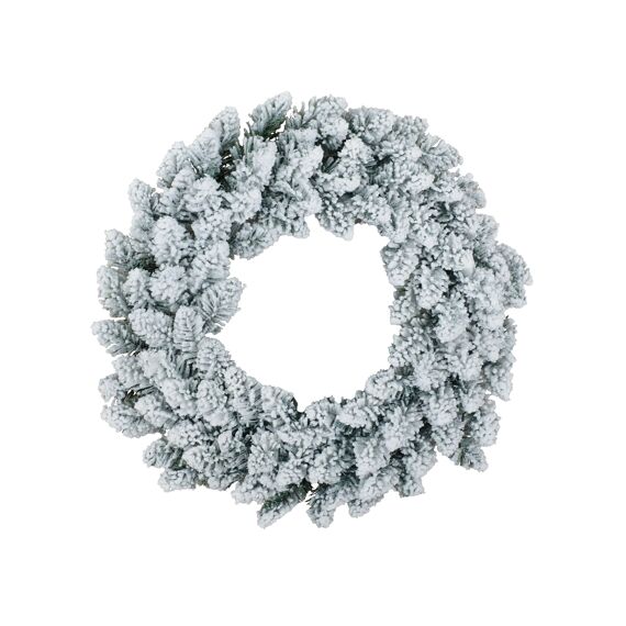 Whistler Wreath Flocked D50Cm