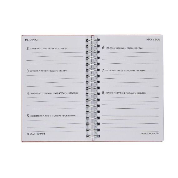 Brepols Agenda Pocket -Week - 4-Talig  Doodle Dash Wire-O Assortiment Prijs Per Stuk