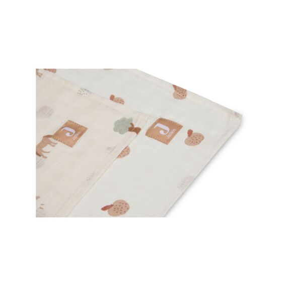 Jollein Hydrofiele Doek Large 115X115Cm Farm (2Pack)