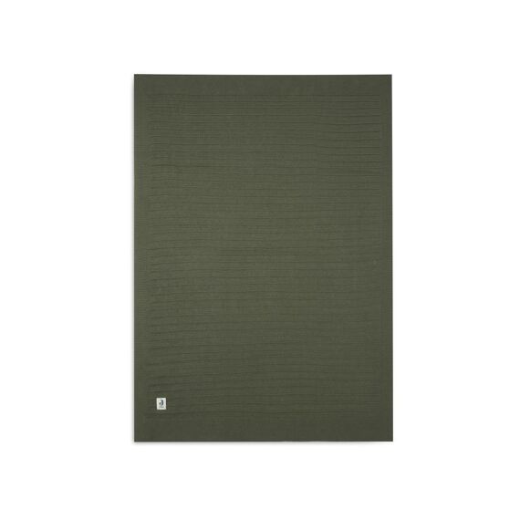 Jollein Deken Wieg Pure Knit Leaf Green