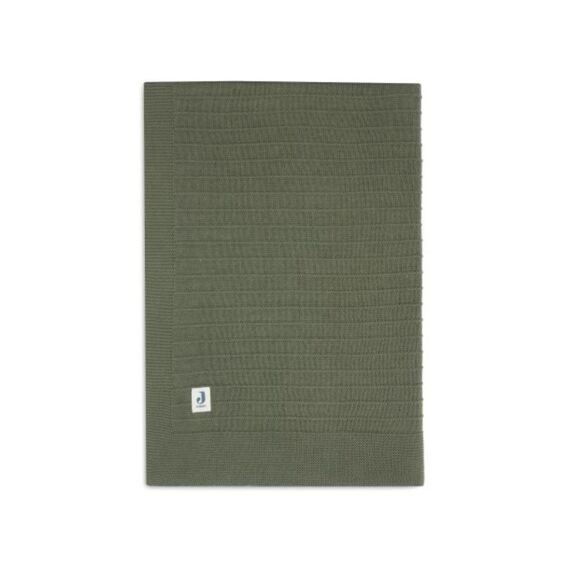Jollein Deken Wieg Pure Knit Leaf Green