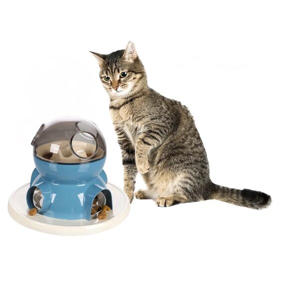 Ps Interactief Kattenspeelgoed Diso Wit/Blauw 26X20Cm