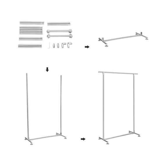 Kledingrek Robuust 120X50X120Cm