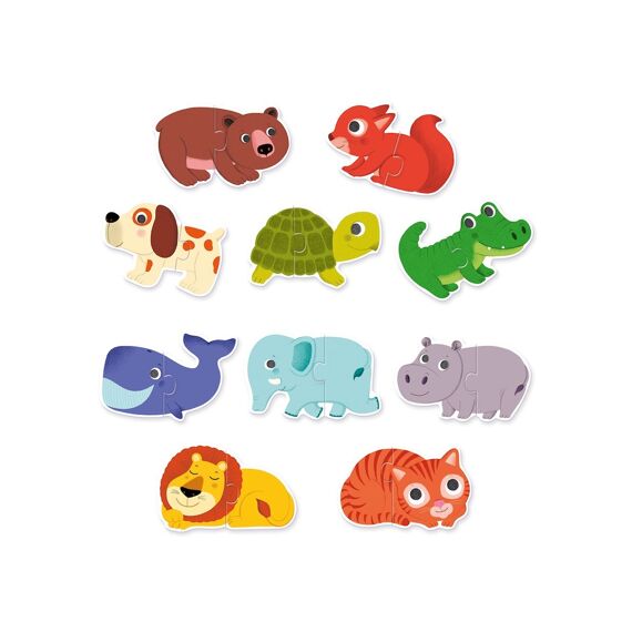 Djeco Puzzel Dou Dieren 10 Puzzels +2J