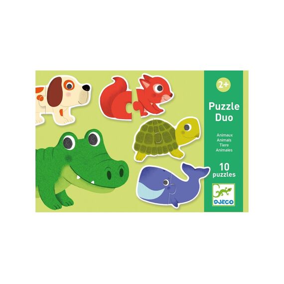 Djeco Puzzel Dou Dieren 10 Puzzels +2J