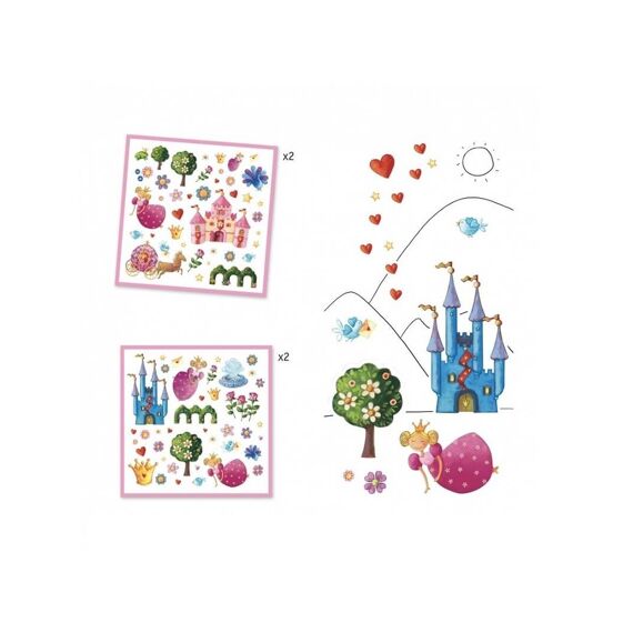 Djeco Stickers Prinses 160St