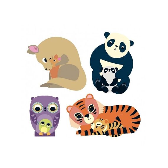 Djeco Stickers Dierenmoeders En Hun Babys 120St