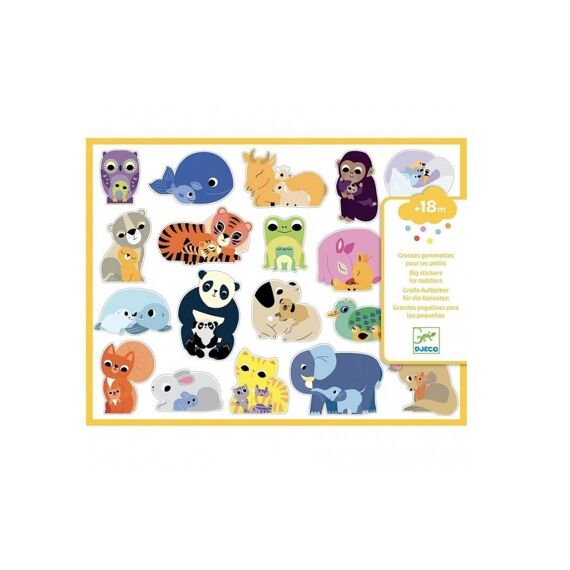 Djeco Stickers Dierenmoeders En Hun Babys 120St