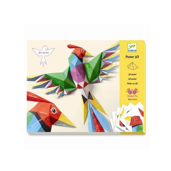 Djeco Knutselset 3D Poster Amazone Vogel 8-14J