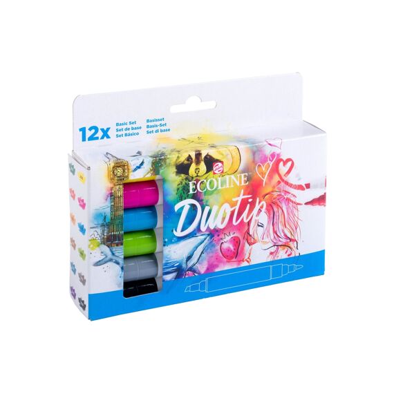 Ecoline Ecobrush Duotip Basic Set 12