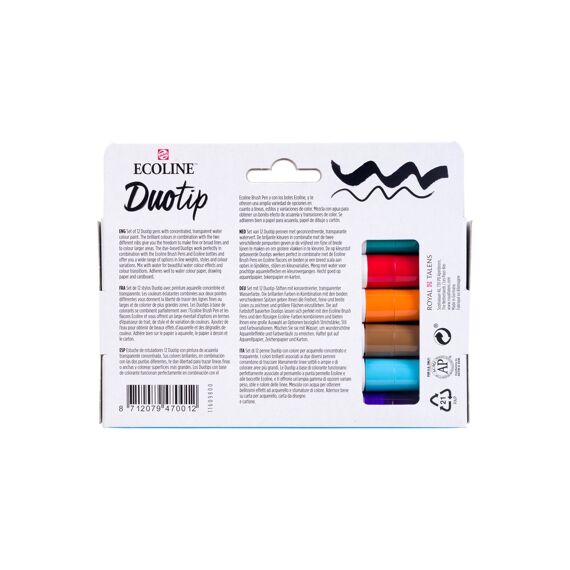 Ecoline Ecobrush Duotip Basic Set 12