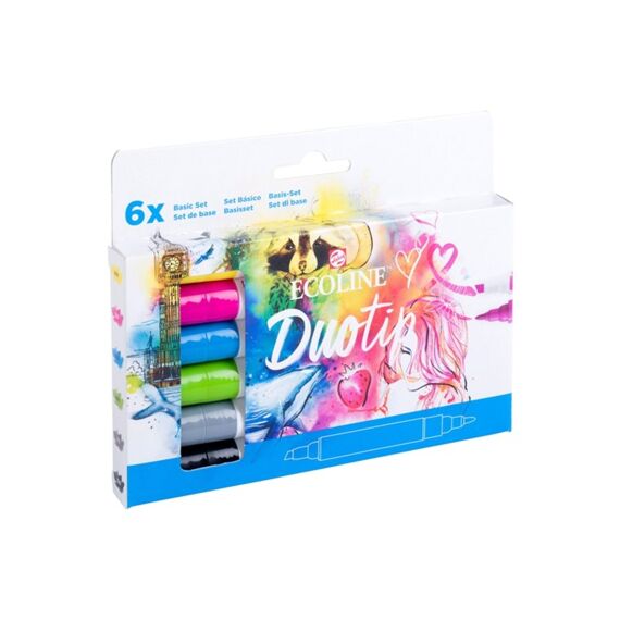 Ecoline Ecobrush Duotip Basic Set 6