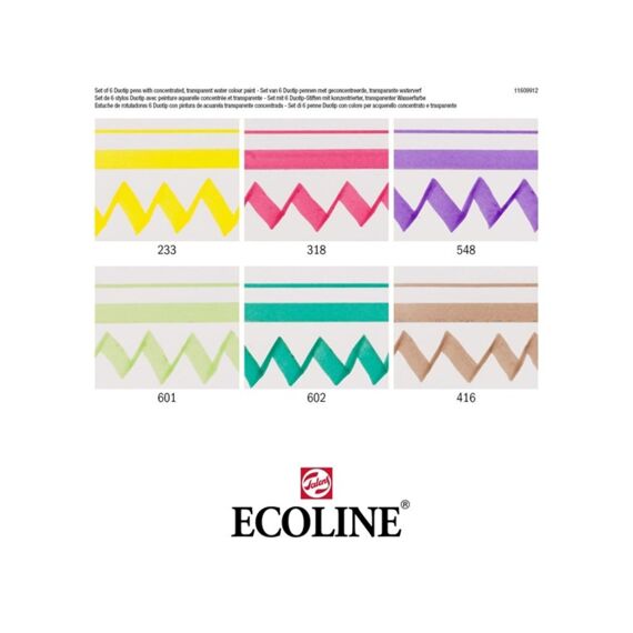 Ecoline Ecobrush Duotip Botanic Set 6