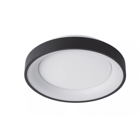 Lucide Vidal Plafonniere Zwart 28Dia Led Dimbaar 20W