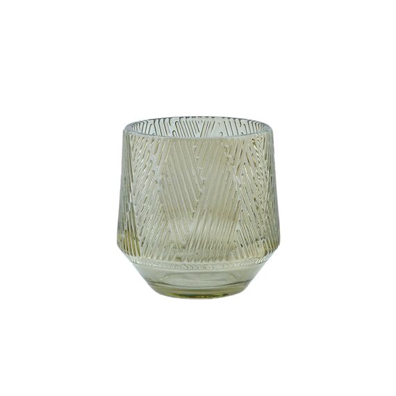 Tealight Holder Tinco Glass 10Cm Groen