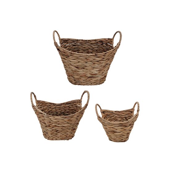 Basket Water Hyacinth 25Cm